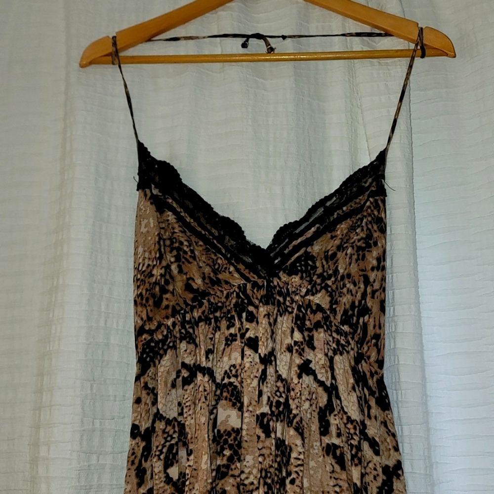 Sext Animal Print Halter Maxi